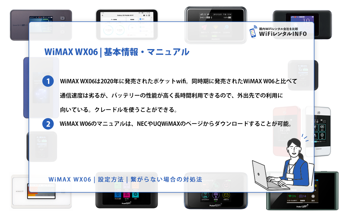 WiMAX WX06 | 基本情報・マニュアル